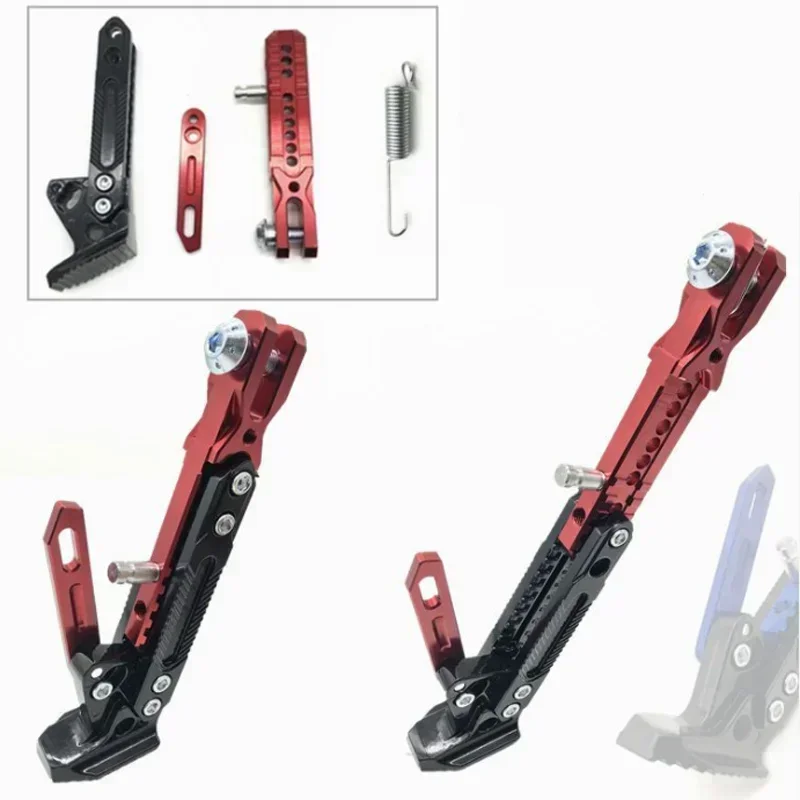 Adjustable CNC Metal Motorcycle Foot Bracket Kick Side Bracket Durable Corrosion Resistant Bracket Motorcycle Stand