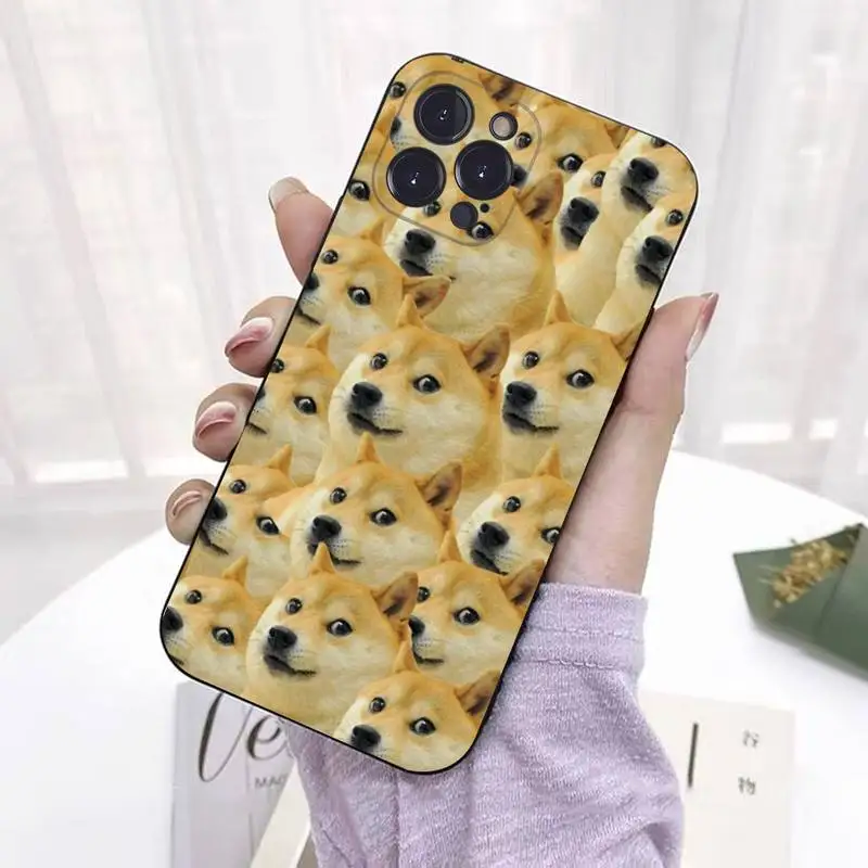 Doge Dog Cheems Meme Phone Case For iPhone 13 Pro MAX 14 11 12 Mini X XS XR 6 7 8 Plus SE 2020 Soft TPU Cover