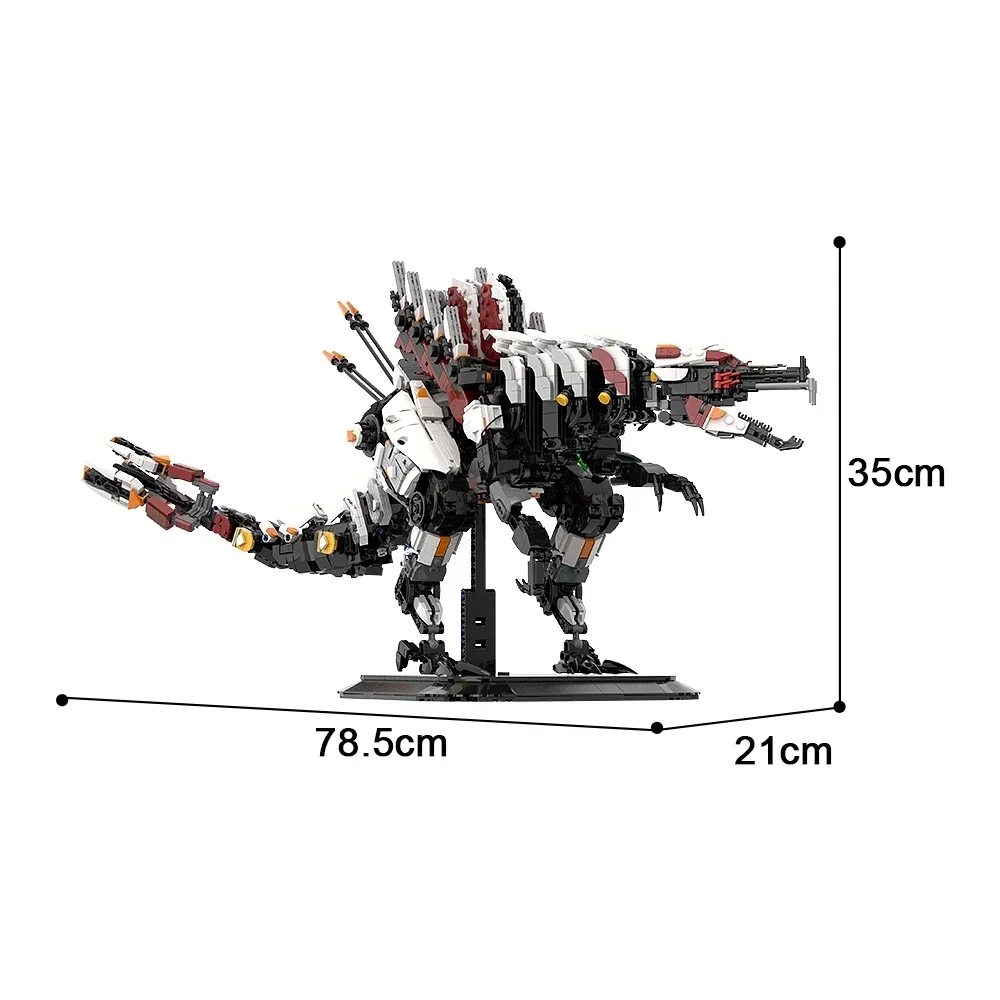 Gobricks MOC Horizon Forbidden West Bricks Game Monster Horizon Zero Tooth Beast Idea Building Blocks Educational Toys Gift