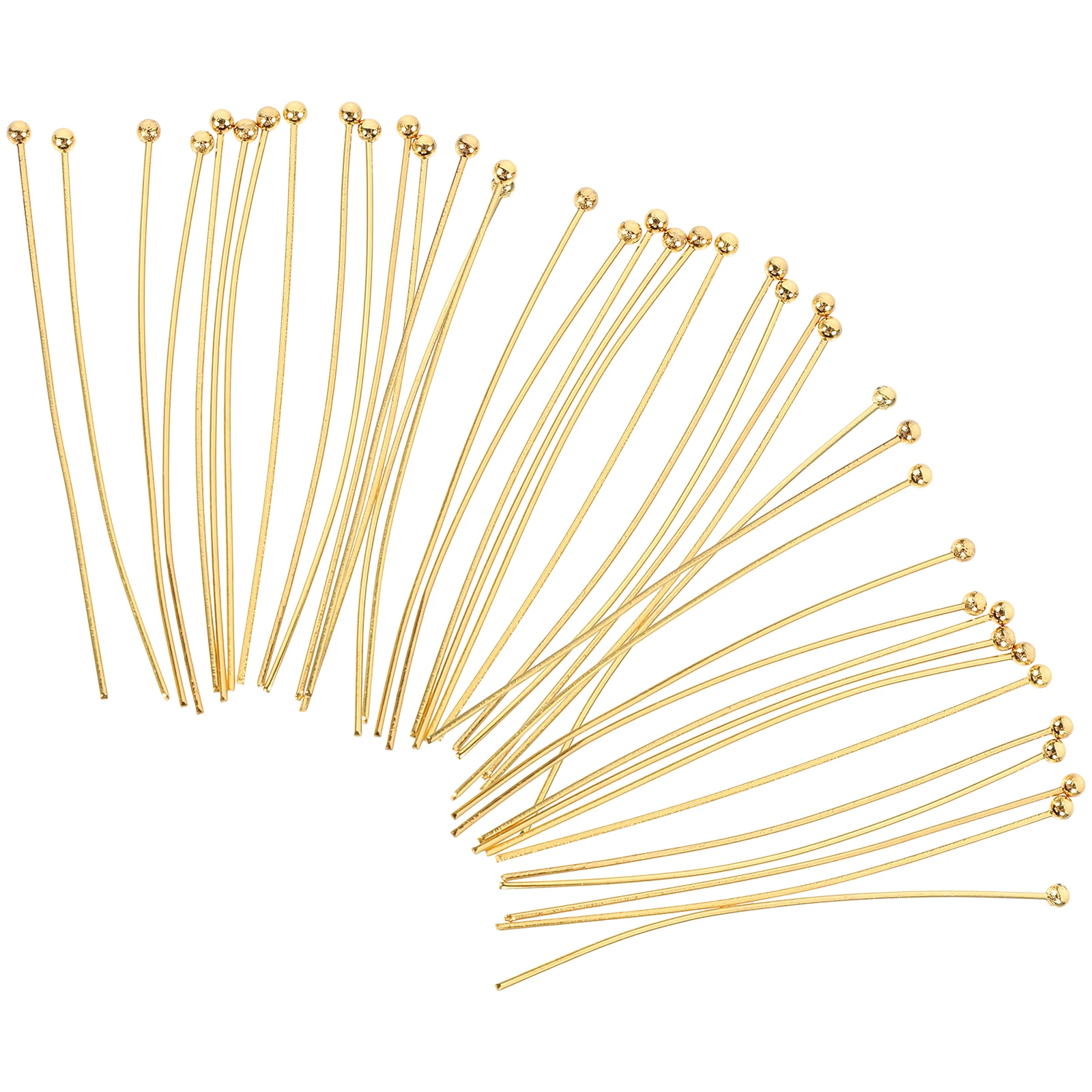 

50pcs Ball Pin Earring Jewelry Findings Multi Purpose Diy Necklace Bracelet Accessories For Making Choker Charms Eye Head Pins