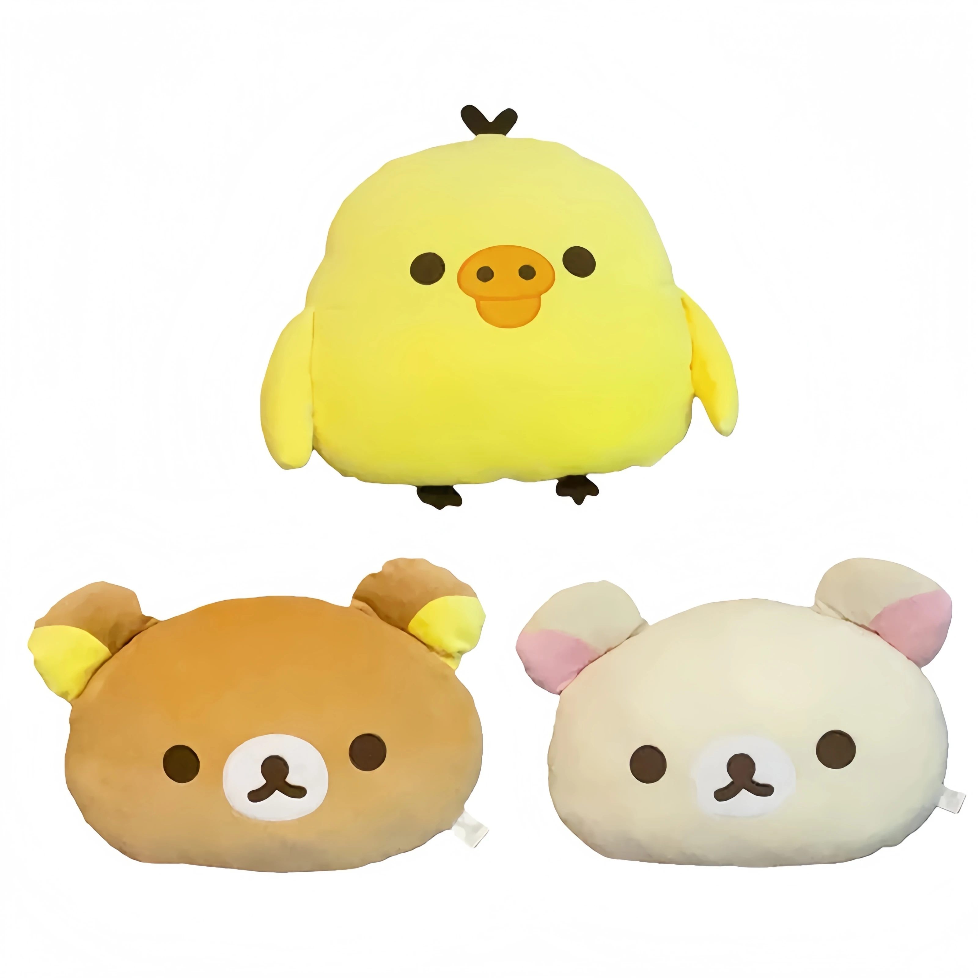 

Rilakkuma Plush Toys Kiiroitori Stuffed Korilakuma Doll Adorably Animal Sofa Pillow Bay Window Cushion Gift for Girlfriend
