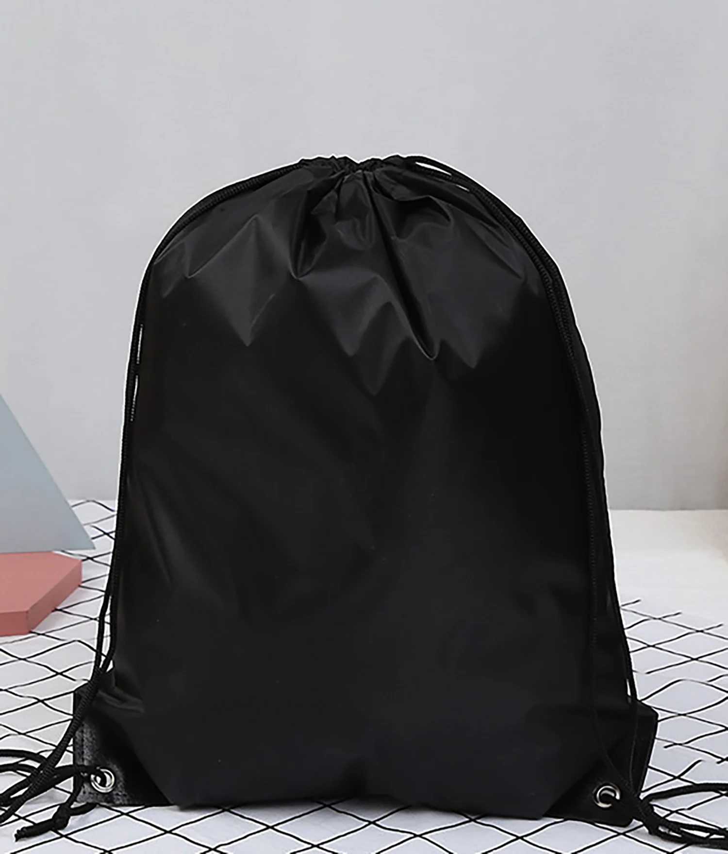 15 Pcs Custom Bag Printing Logo Schoolbag Promotional Outdoor Casual Gym Sport Waterproof Football Bag Drawstring Backpack