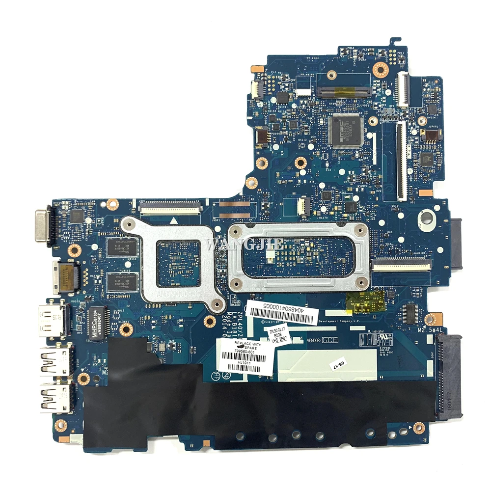 Gerenoveerd Voor HP Probook 440 G2 450 G2 470 G2 Laptop Moederbord LA-B181P R5 M255 I3-5010U 799560 -001 799560 -501 799560 -601