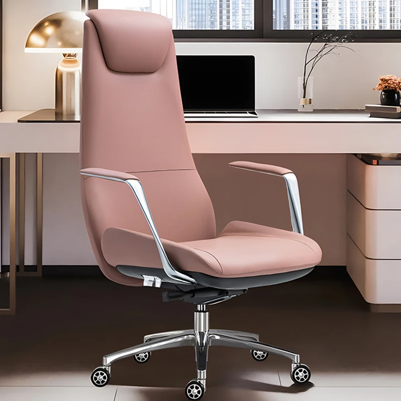 Raise Office Chair Neckrest High Backrest Mechanism Luxury Game Sleep Waterproof Chairs Boss Bureaustoel Oversized Furniture