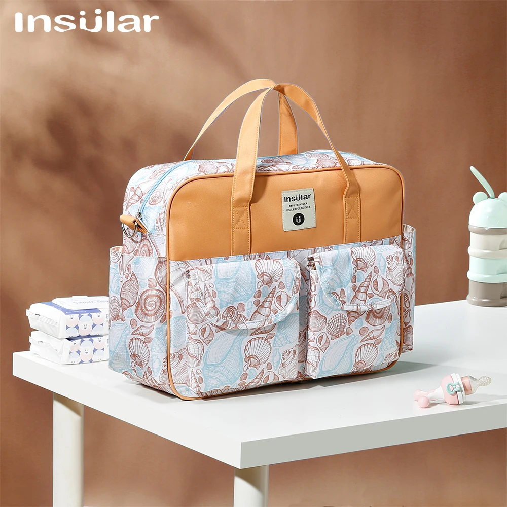 Fashion Print Diaper Bag Baby Organizer Large Capacity Baby Nappy Bags for Mom Multifunction Travel Stroller Bag Baby Stuff