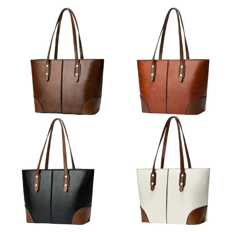 

A3PE Practical PU Leather Shoulder Bag for Women Top Handle Bag for Any Occasion