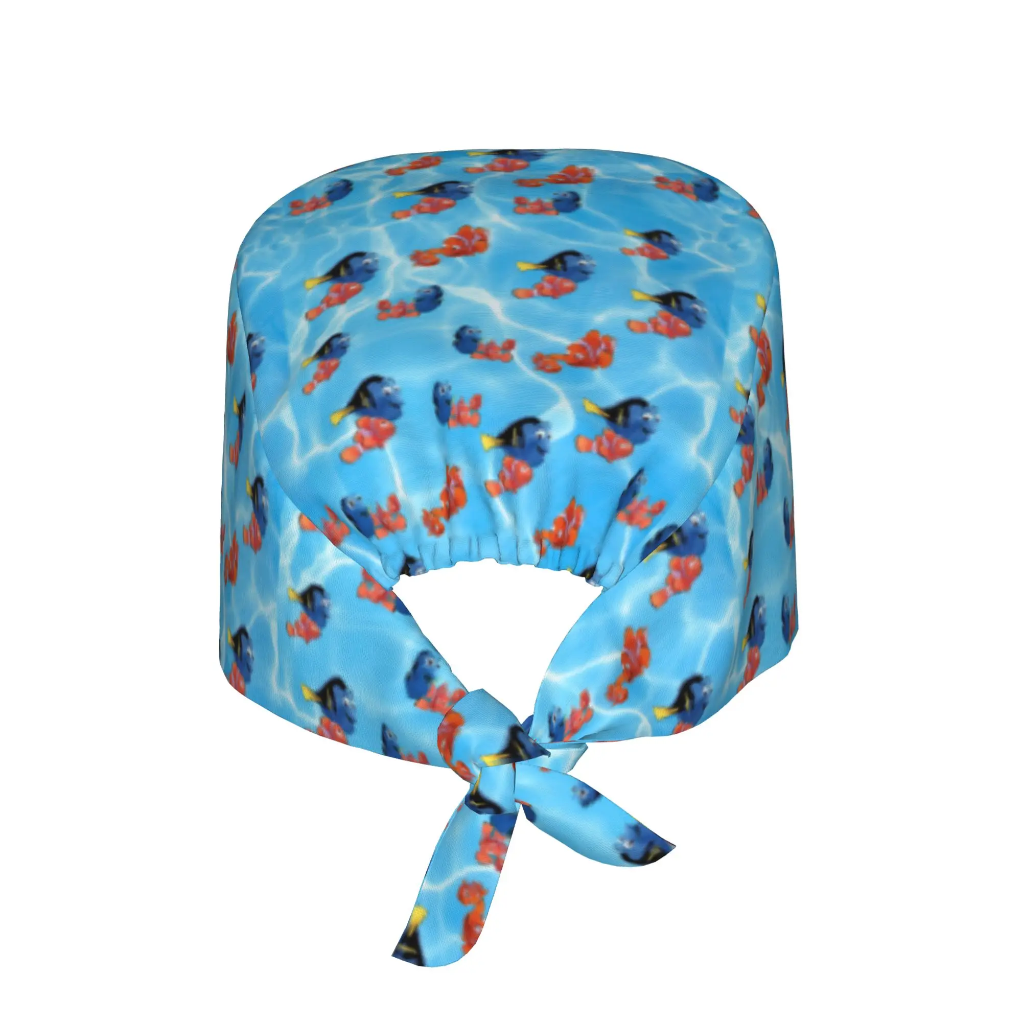 Custom Findinges Anime Nemoes Scrubs Cap Surgical Hats Women Men Fish Operating Room Cap Nursing Cap Lab Works Hat