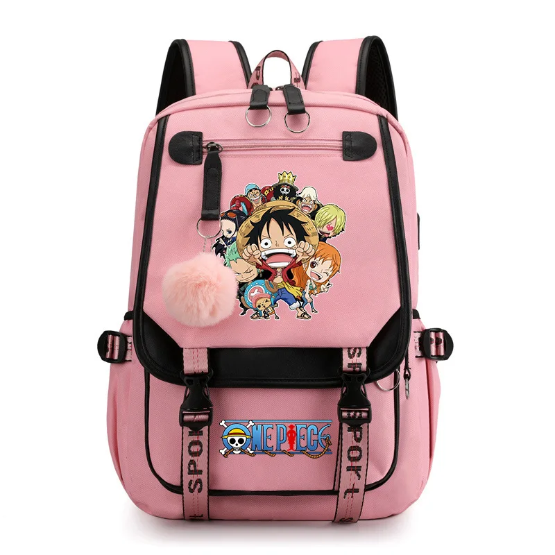 One Piece Anime Luffy Backpacks Bags Girls Kawaii Cartoon Manga Children Waterproof Bookbag SchoolBag for Kids Birthday Gifts