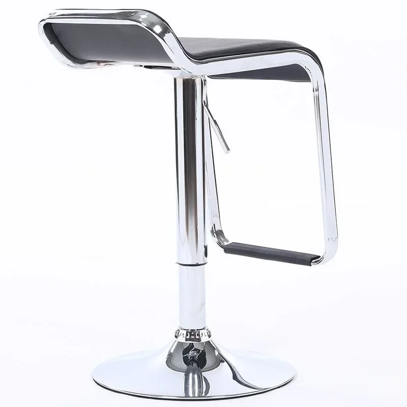 

'urniture PU Imitation Leather Bar chair rotary lifting high stool high stool bar chair stool backrest swivel chair