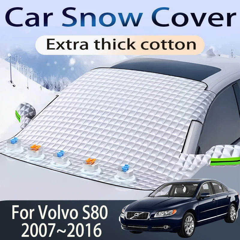 Car Cover For Volvo S80 2007~2016 2008 Front Windshield Snow Ice Shield Protector Window Shade Cover Auto Exterior Accessorie