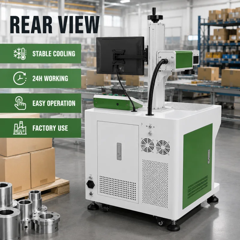 Flying Fiber Laser Marking Machine For Aluminum Profiles Batch Code Marking Low Maintenance B2B Supplier For Continuous Coding