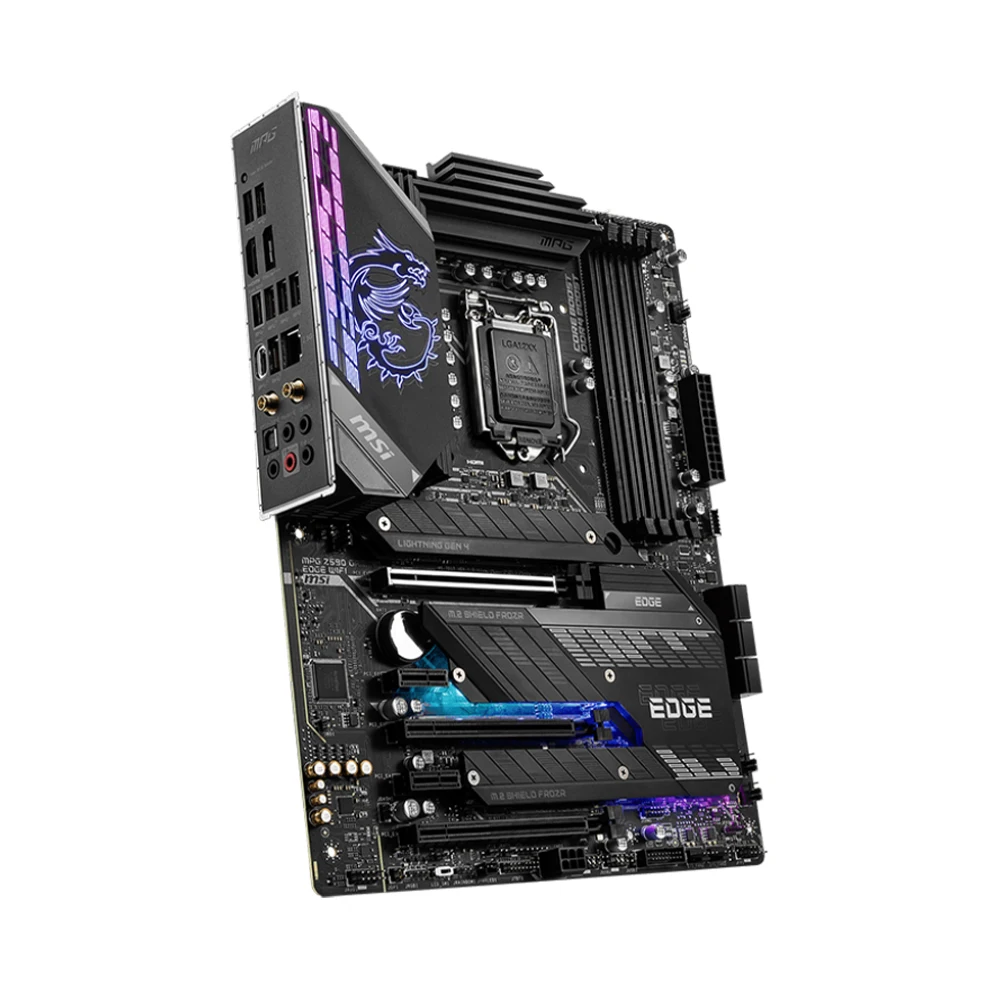 MSI MPG Z590 GAMING EDGE WIFI Motherboard LGA1200 Supports i9-11900KF i7-10700K i5-10400F i5-11600K CPU 4xDDR4 M.2 NVME ATX