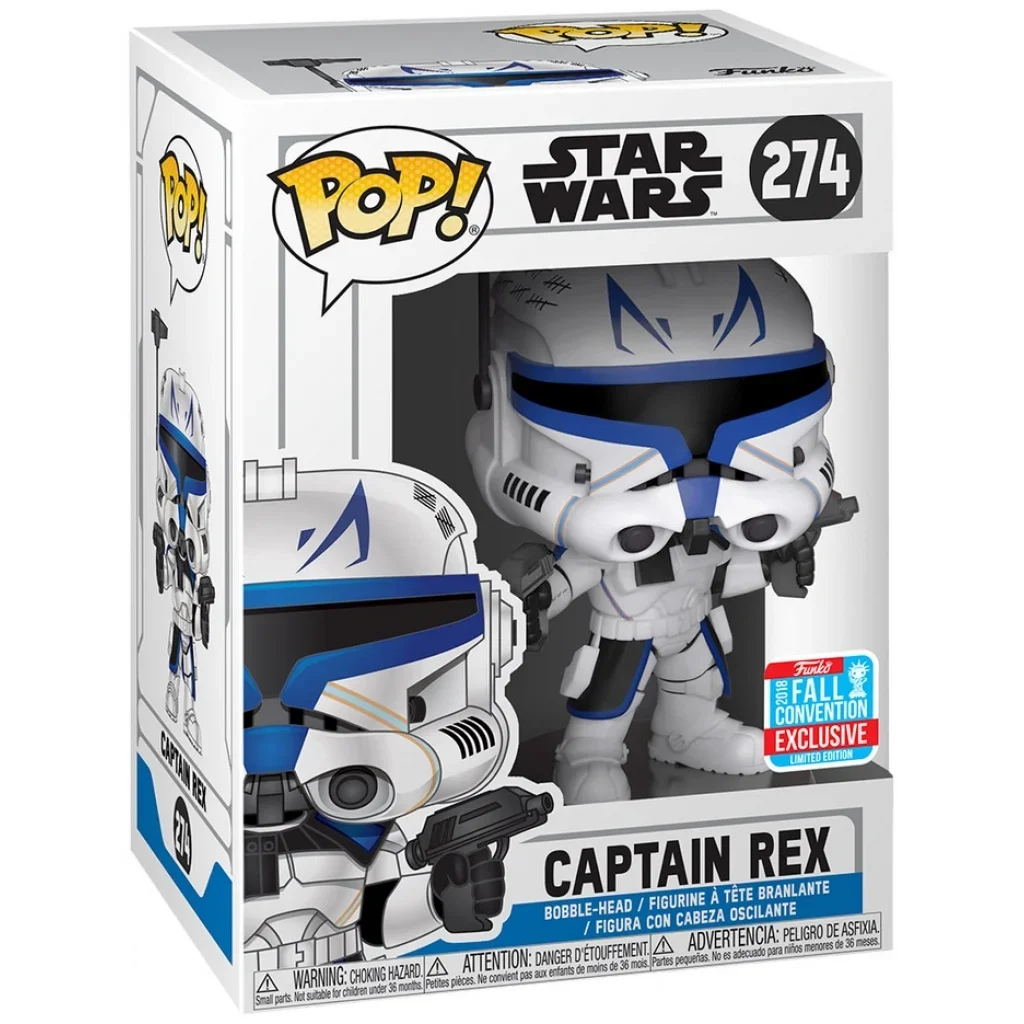 Funko POP Star Wars Captain Rex 274# Vinyl Figure Fall Convention Exclusive Comic Con Collection Limited Edition Model Toys