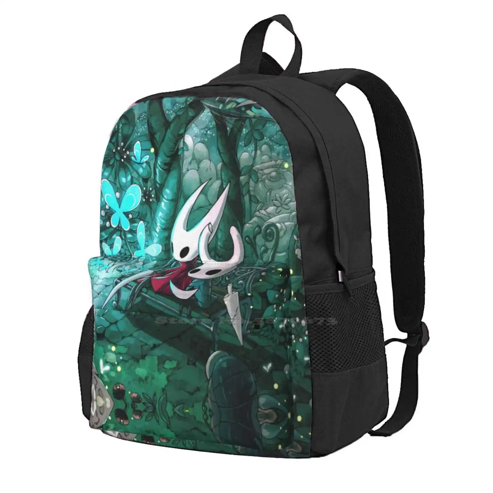 Knight Hollow Knight Backpack For Student School Laptop Travel Bag Graphic Fan Little Ghost Top Hollow Knight Quirrel