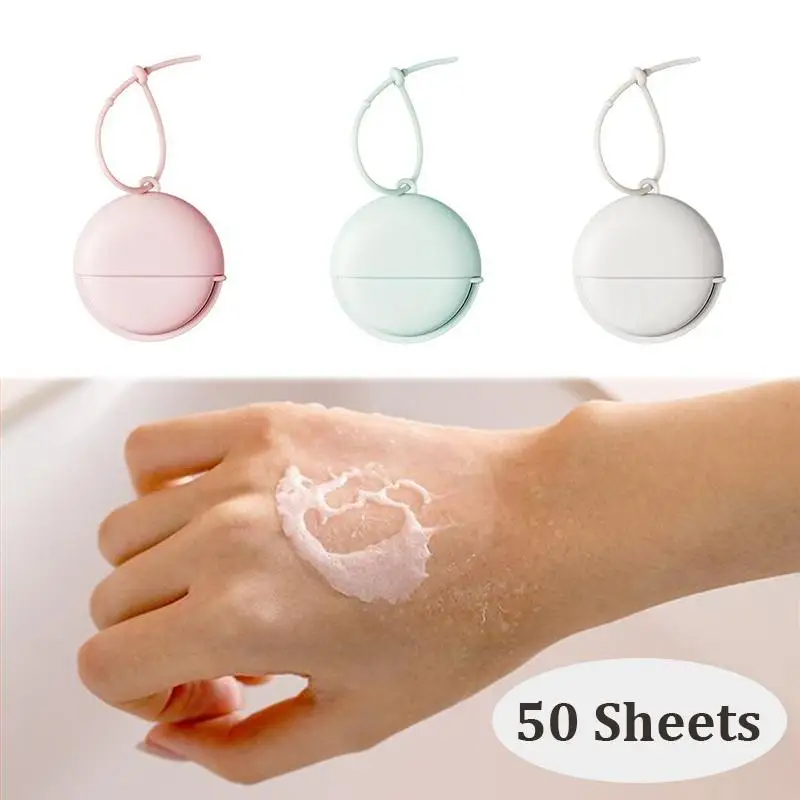 50Pcs/set Disposable Soap Paper For Traveling Soap Paper Washing Hand Mini Paper Soap Scented Slice Sheet Bath Cleaning Supplies