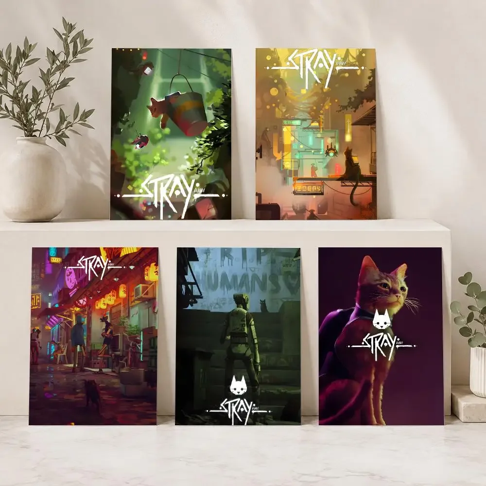 Video Game S-Stray Painting Calligraphy Durable Canvas Poster Wall Hanging Home Interior Decoration Art Mural Gift