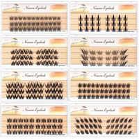 DIY Hand Made Eyelash Extension Segmented Natural False Lash Dramatic Lash Bundles Soft Volume Eyelashes Makeup Faux mink Cilios