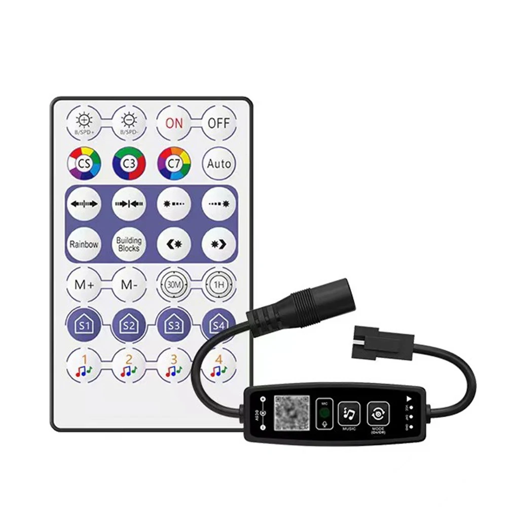 Kontroler WS2812B muzyka Bluetooth kontrola aplikacji do Pixel LED pasek światła SK6812 WS2811 WS2812 taśma światła USB 5V pilot zdalnego sterowania