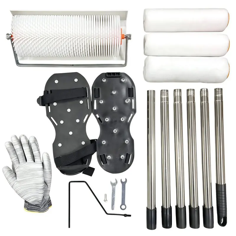 Self Leveling Spiked Roller Epoxy Floor Paint Defoaming Roller Brush Remove Bubbles Cement Floor Construction Tool Hand Hardware