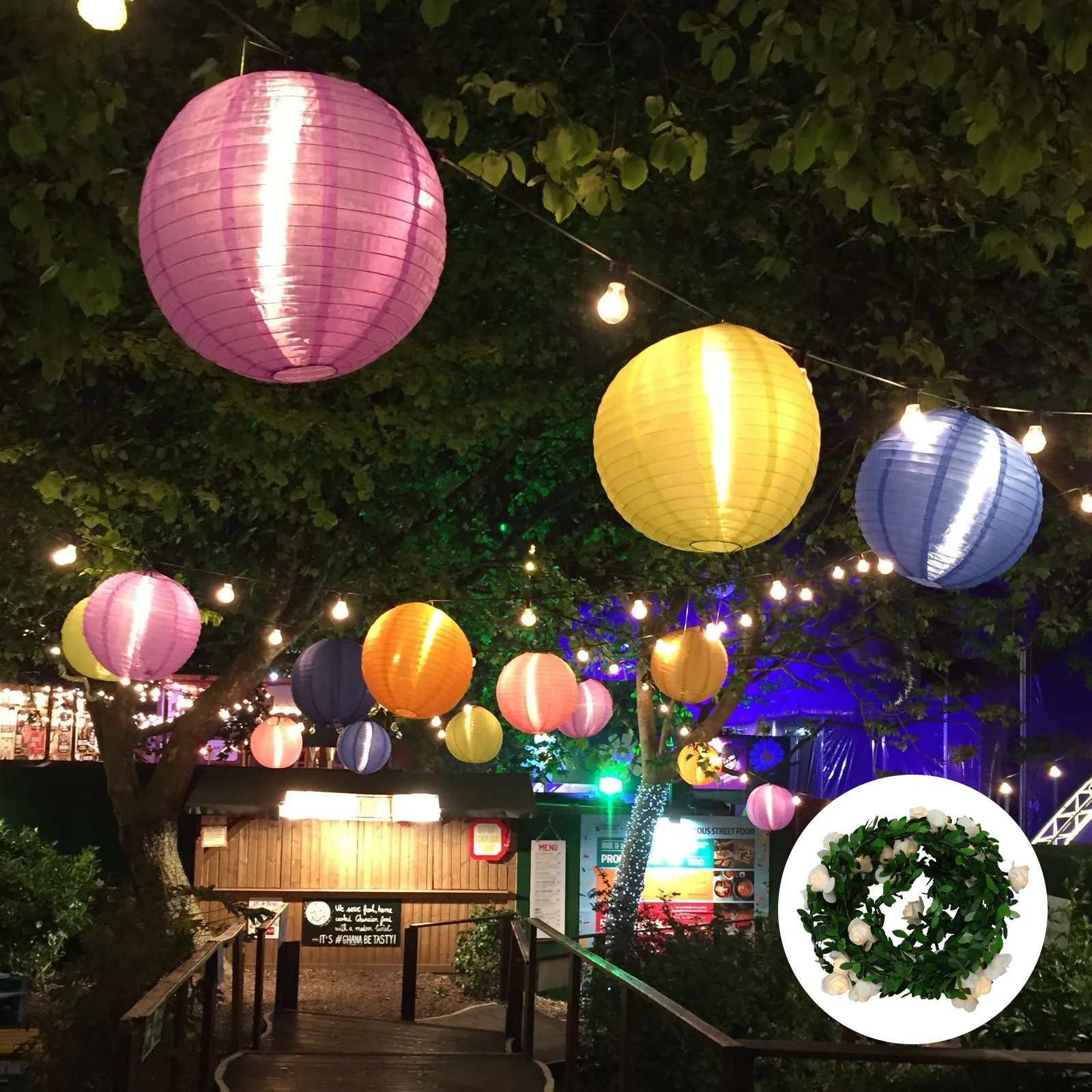 Solar Led Lichtslingers Outdoor Decoratieve Waterdichte Tuinlamp Voor Yard Party Kerst Bruiloft Decoratie