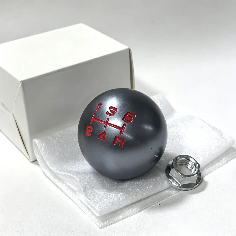 Gewichteter Aluminium-Schaltknauf, 5/6-Gang, M10×1,5, Schaltknauf für Honda Civic FD2 FN2 EP3 TYPE R DC2 DC5, passend für Jazz City – Detail 12