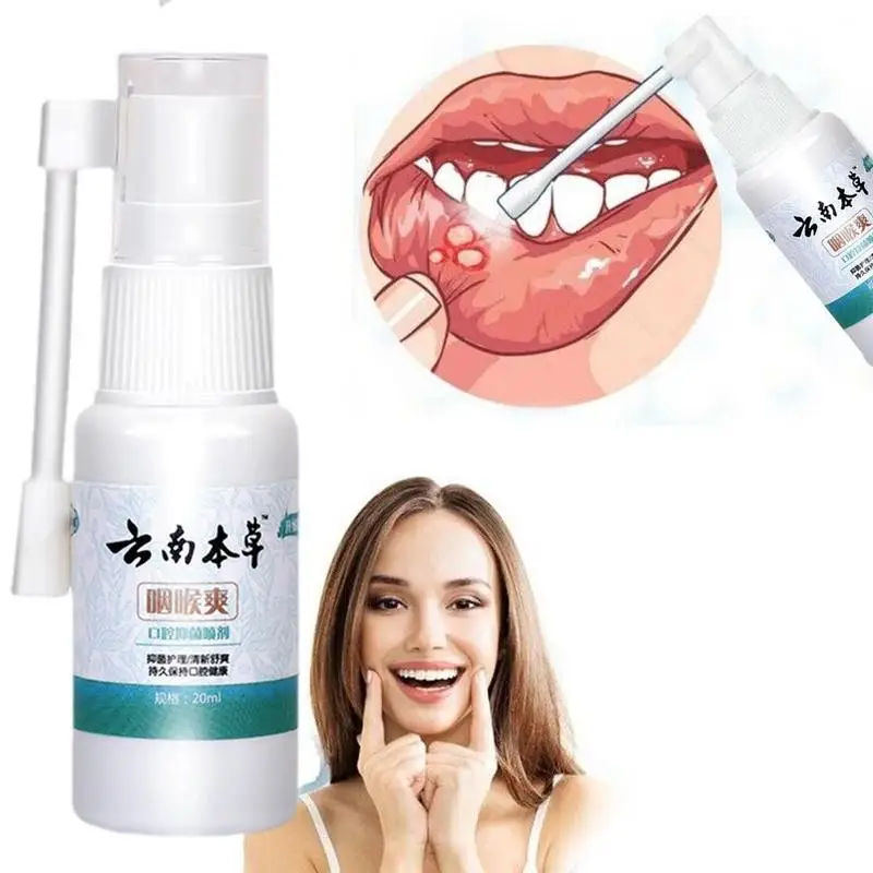 

20ml Yunnan Natural Herbal Mouth Ulcer Pain Relief Spray Anti Health Treatment Breath Hygiene Care Spray Fresh Bacterial 666