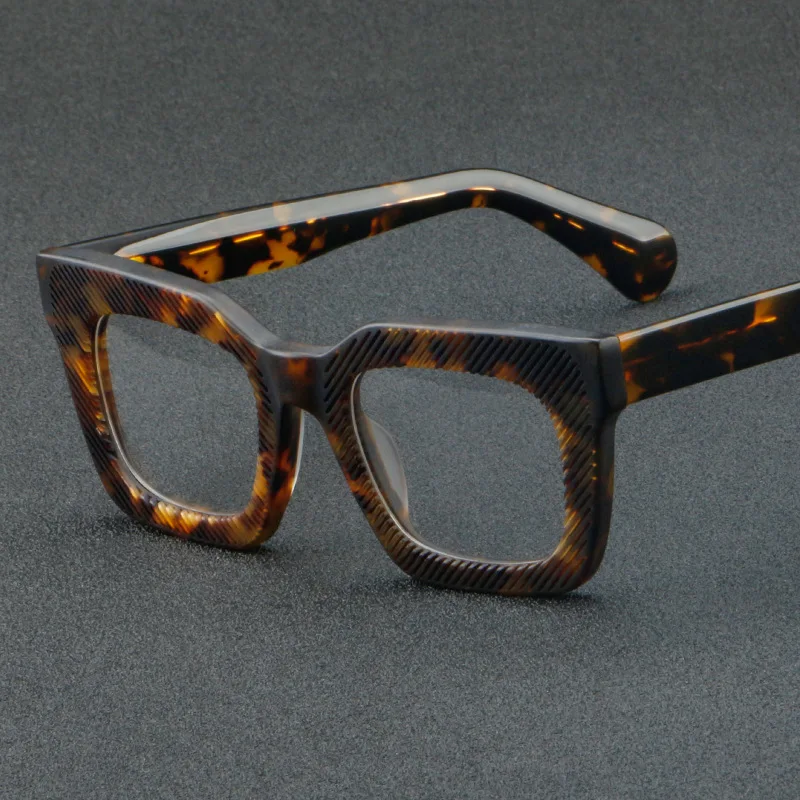 Sheet Glasses, Retro Frames, Thick European and American Square Frames, Trendy Danyang Spot Wholesale, Can Be Equipped with Myopia Frames