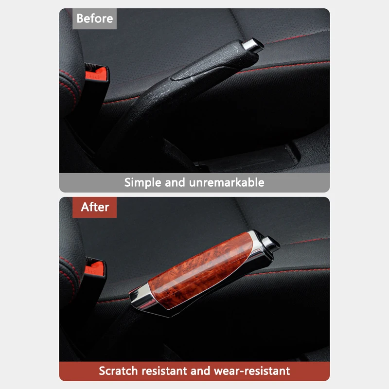 Car Hand Brake Cover Handbrake Grips Protection Cover For Peugeot 206 207 208 306 307 308 508 106 107 108 2008 3008 Accessories