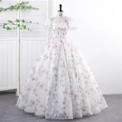 Ashley Gloria Sweet Vestidos Flower Party Dress Quinceanera Dresses Ball Gown Classic Prom Formal Birthday Robe De Bal 2024 New