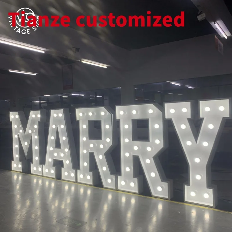 

(customized)MARRY ME White 4ft Marquee Letter Led Bulb 4 Feet Light Letters With Factory Prices