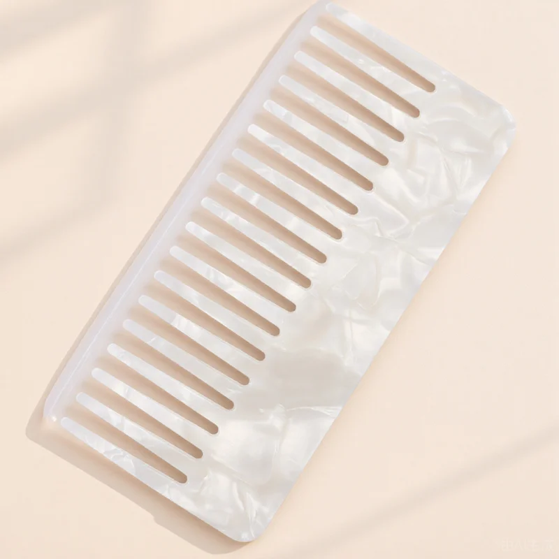 

1Pcs Hair Detangling Comb Wide Tooth Anti Static Relaxing Scalp Massage Styling Hair Salon Home Comb Colorful Coarse