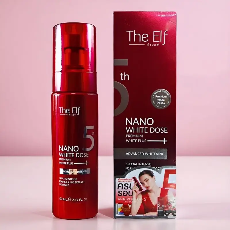 Serum the Elf Nano White Dose Truyen Trang Mo Tham - White Dose Gluta Brightening Essence Hydrating for Dry Skin Radiant Glow Up
