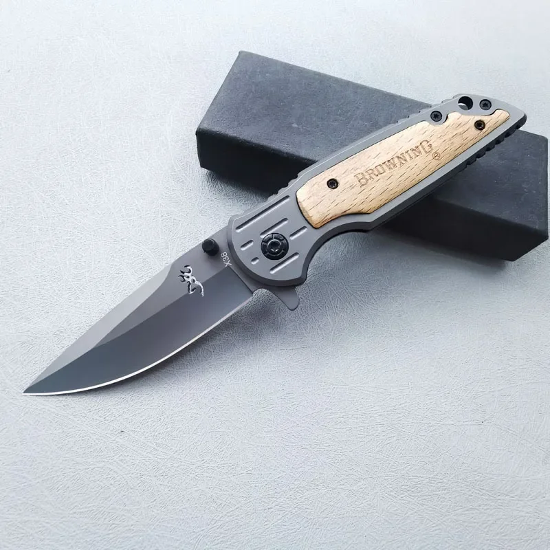 Outdoors Steel Folding Knife for Men High Hardness Portable Camping Multitool Pocket Knives for Hunting and Fishing Men\'s Gift