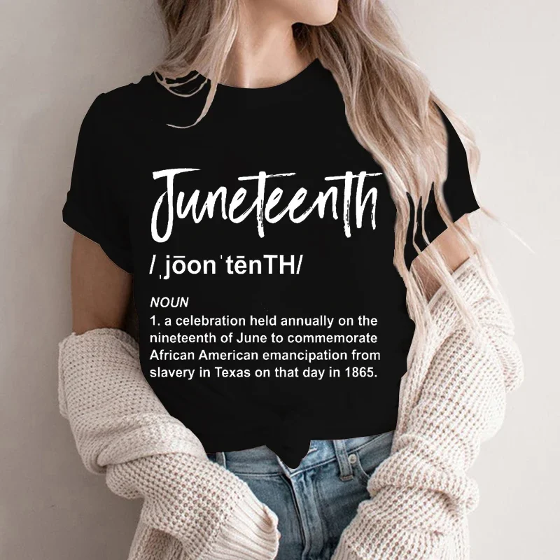 Black History T-shirts for Women Tops Juneteenth Tshirts Black Freedom Shirt Black Lives Matter Tees Free-ish Shirt Clothes