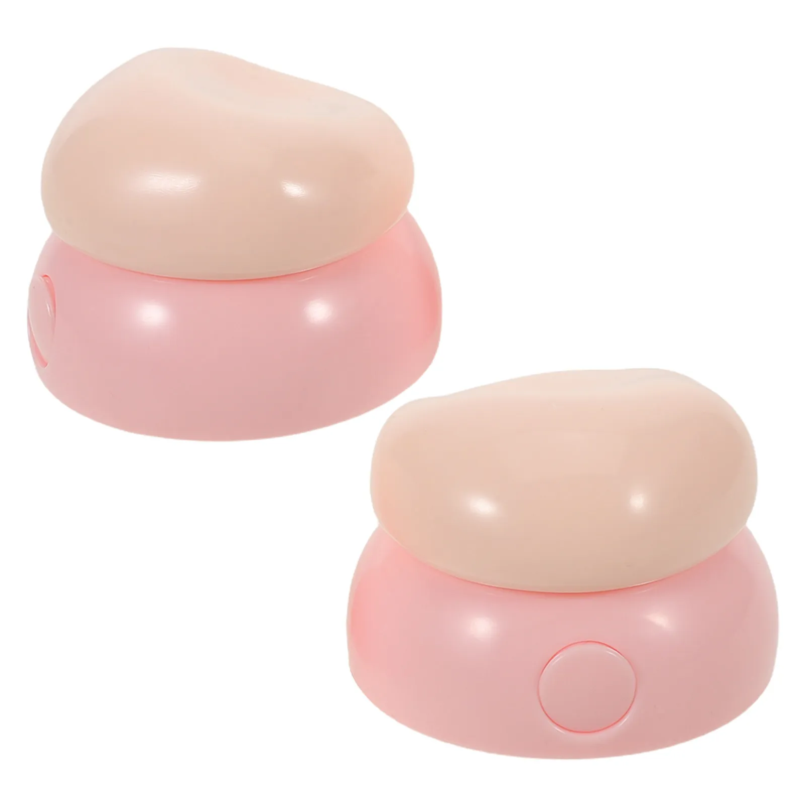 

2Pcs Mini Lipstick Case Holder Refillable Balm Containers Travel Cream Lip Balm Jars Leakproof Small Sample Storage