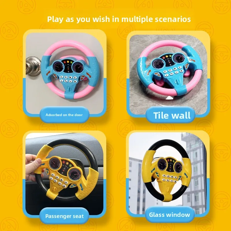 Baby Shining Simulatie Stuurwiel Speelgoed Kinderspeelgoed Kinderen Vroeg Onderwijs Copiloten Wandelwagen Stuurwiel Vocaal Speelgoed