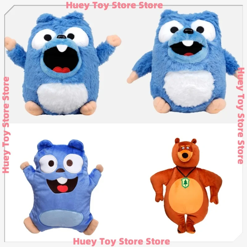 

Grizzy & the Lemmings Plush Set - Cartoon Stuffed Animal Dolls, Animated Series Collectible Gift for Kids & Fans ﻿