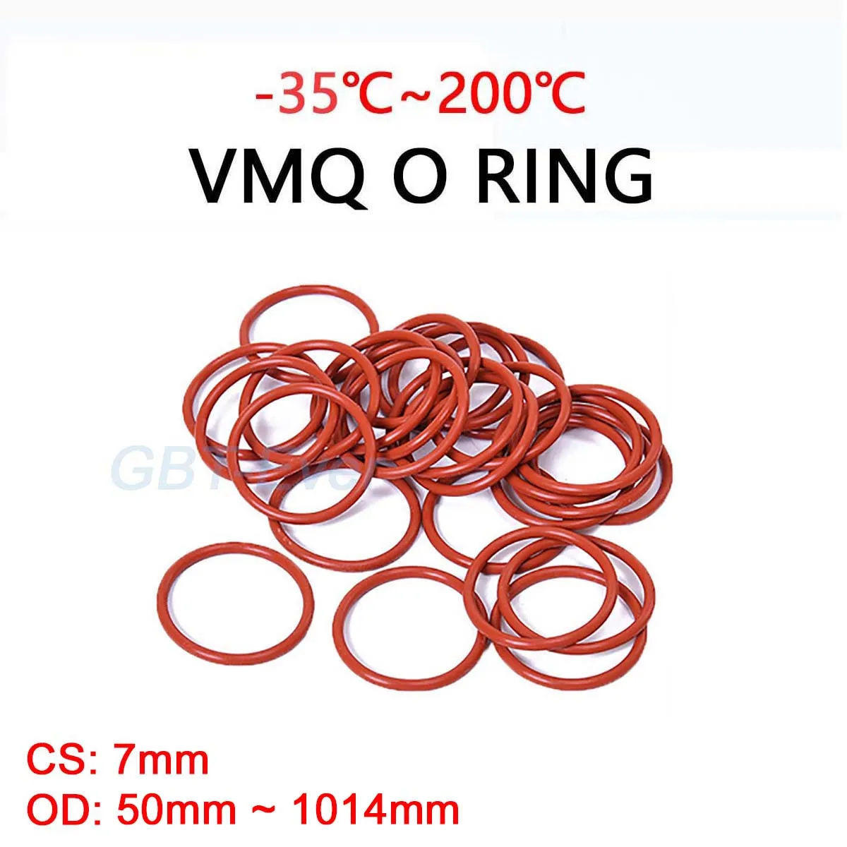 Vmq Red Silicone O-…