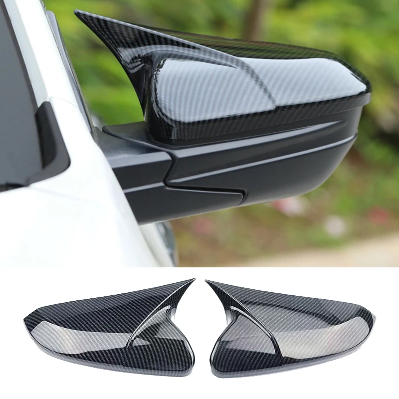 For Honda Civic 2016 2017 2018 2019 2020 10TH Car Accessories Carbon Fiber Styling Sports Rear View Mirror Cover