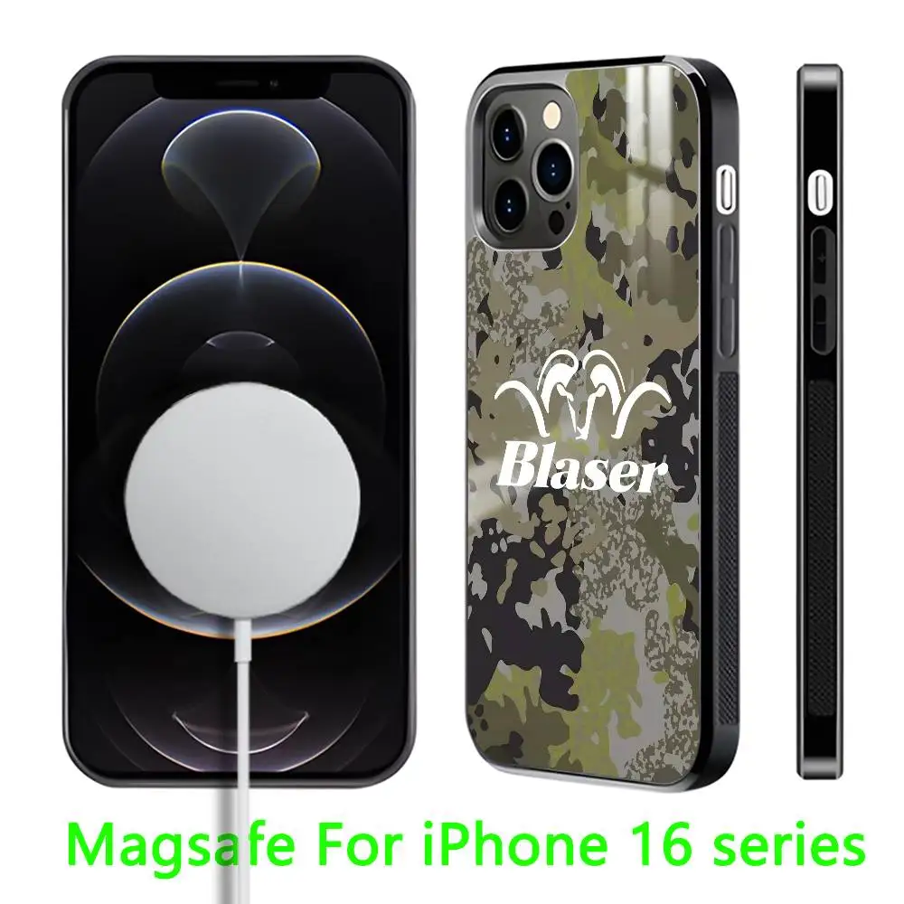 B-lasers eua capa de telefone para iphone 16 15 14 13 12 11 pro max plus mini magnético magsafe capa de carregamento sem fio