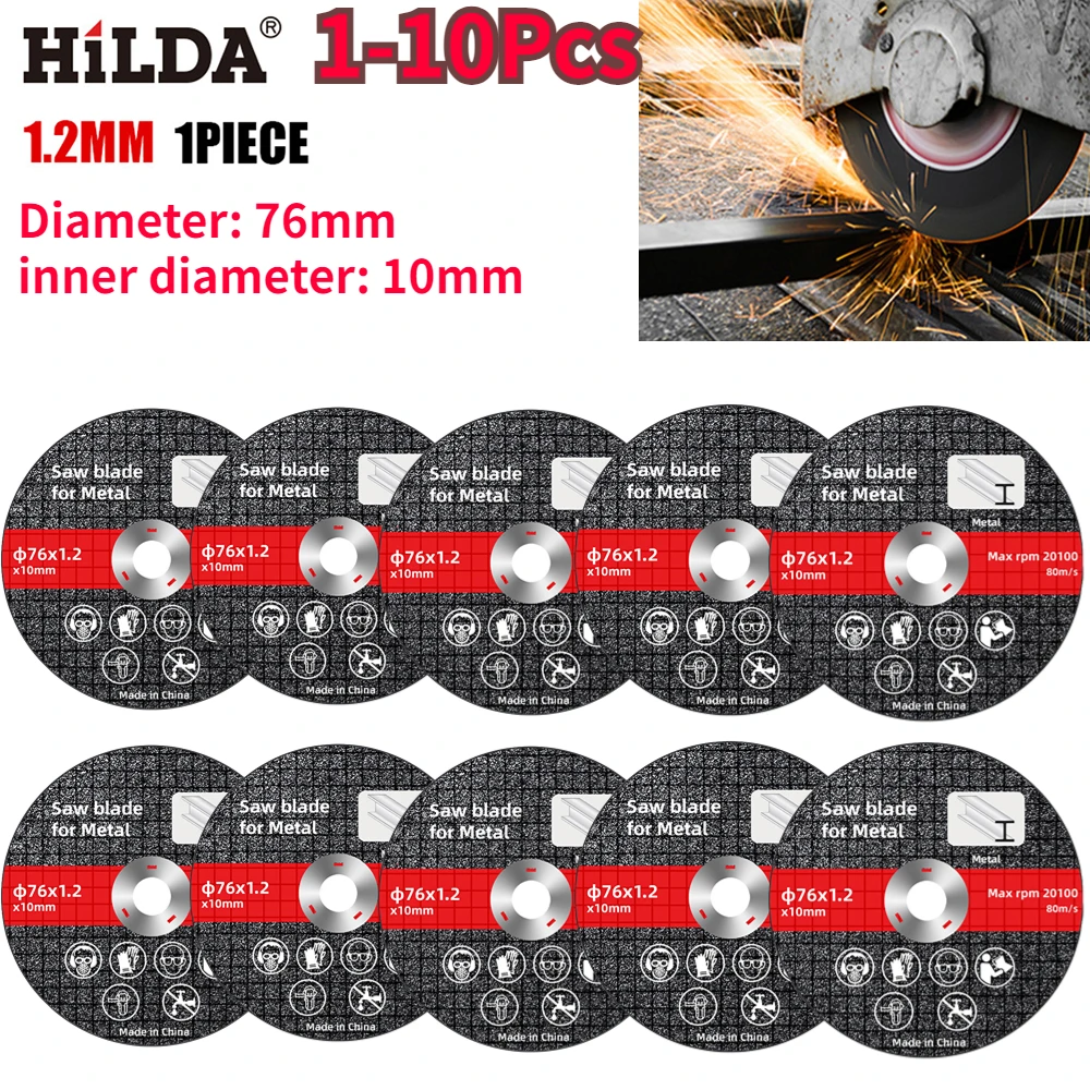 Imagem -02 - Lâmina de Serra Elétrica Moagem Disco de Corte Ferramenta Rotativa Ferramenta de Metal Ferramenta de Corte de Madeira Moedor Elétrico 110 Pcs 76 mm