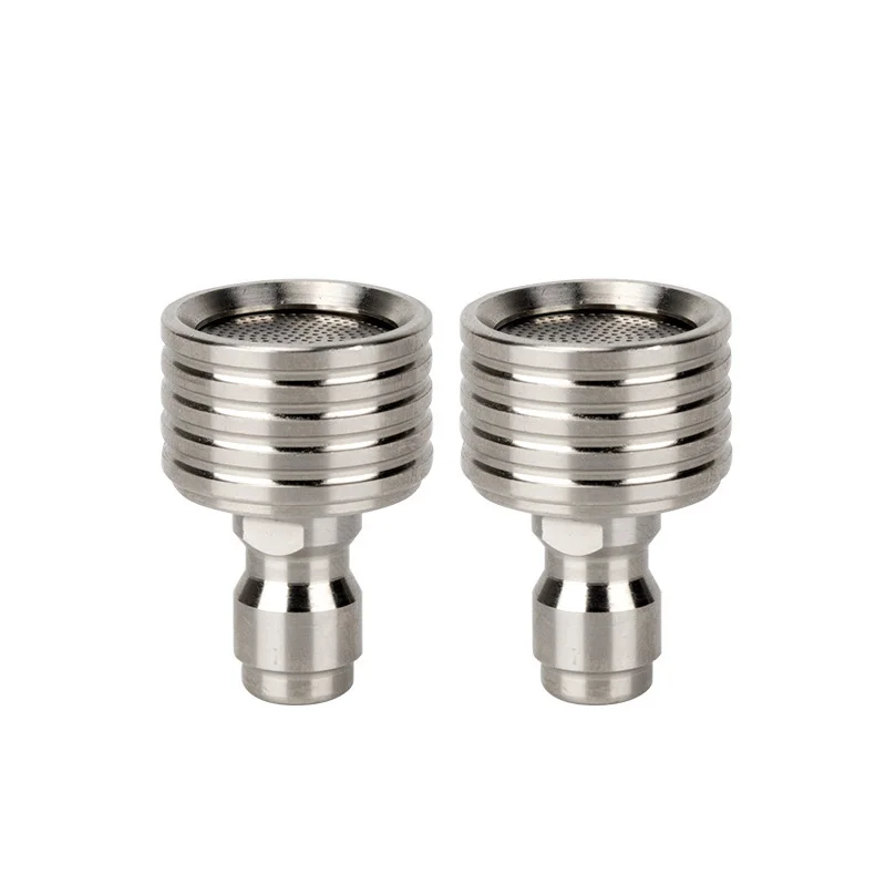 High Pressure Water Gun Interface Washing Nozzle Stainless Steel Shower Blades 1/4 Quick Connect Wash Cars Garden Urban Tool