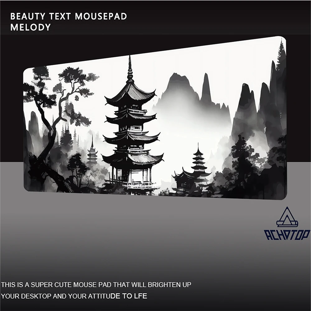 Tapis de souris montagne sérénité japon Art Gamer grand tapis de souris ordinateur portable tapis de souris accessoires de jeu tapis de clavier tapis de souris