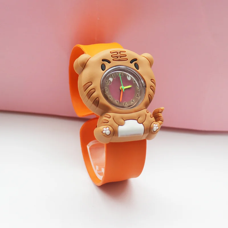 Fashion Cartoon Unicorn Flash Light Girls Watches Kids with Bracelet Silicone Strap Children Watches Clock