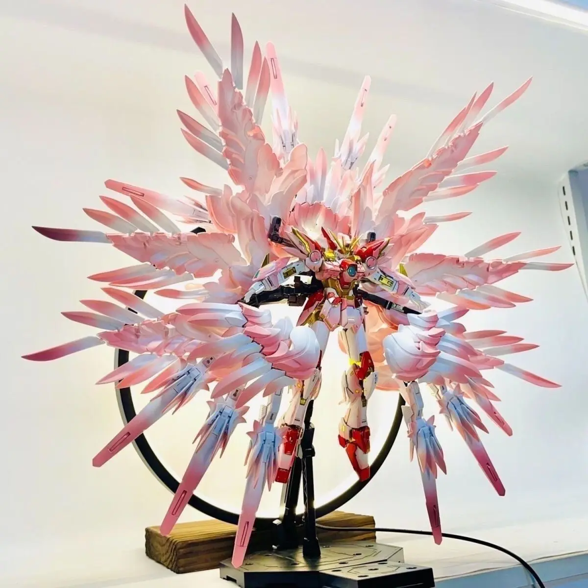 

White Feather Wing Mechanical Building Model Kit DIY Handcraft Puzzle Robot Toy Collectible Gift For Adult Hobby Enthusiasts