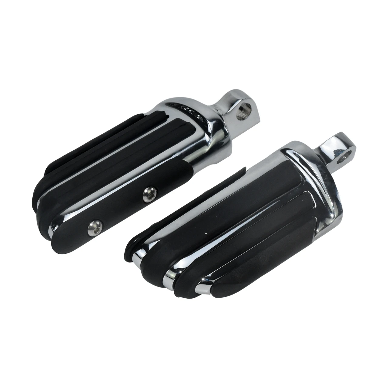 Universal Motocycle Male Mount Foot Pegs 10mm Highway Footpeg Black/Chrome Footrests For Harley Touring Sportster Dyna Softail view 4