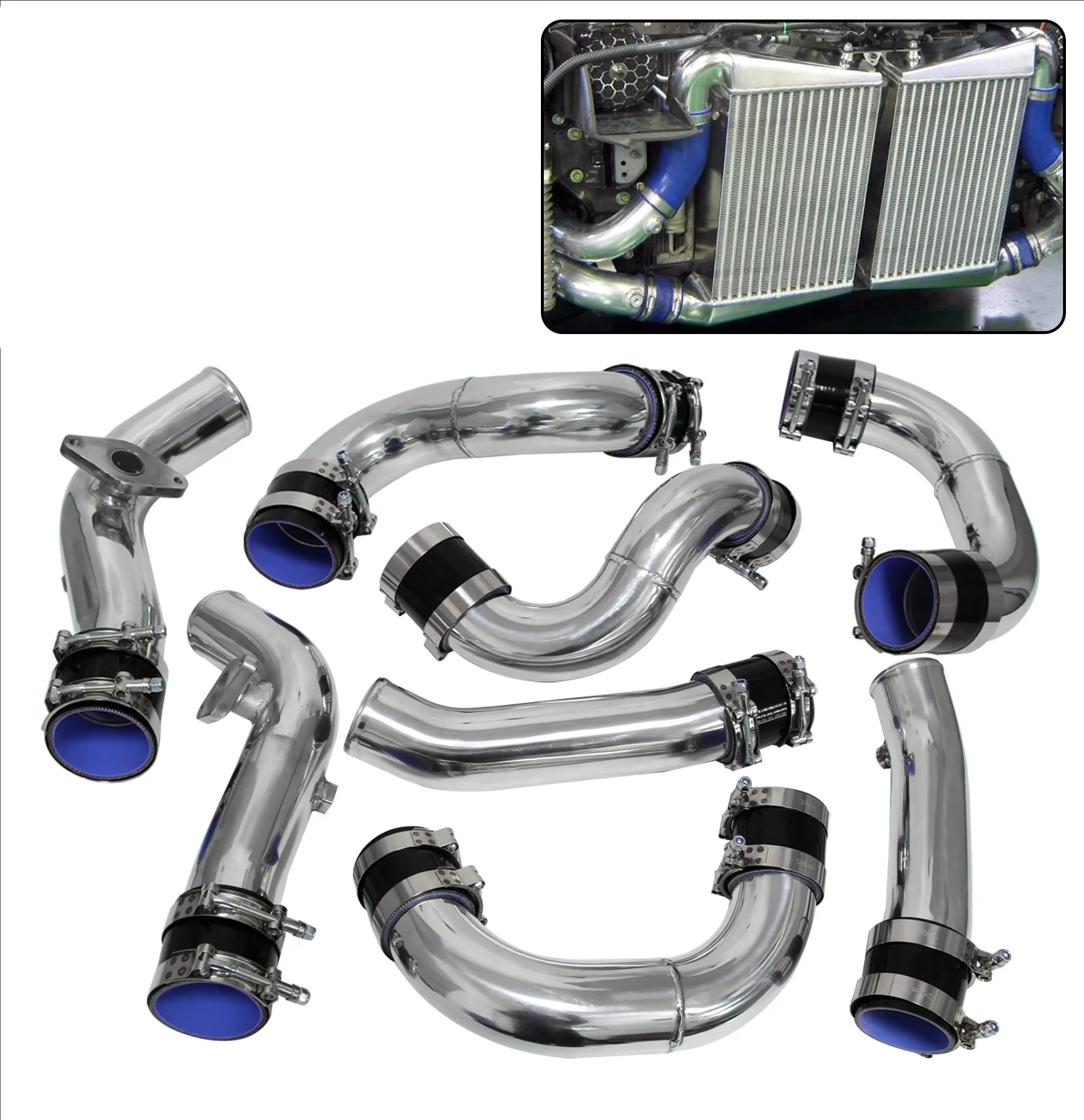 Nissan GT-R R35 GTR VR38 DET VR38 2009-2015 Intercooler pipe aluminum tube kit