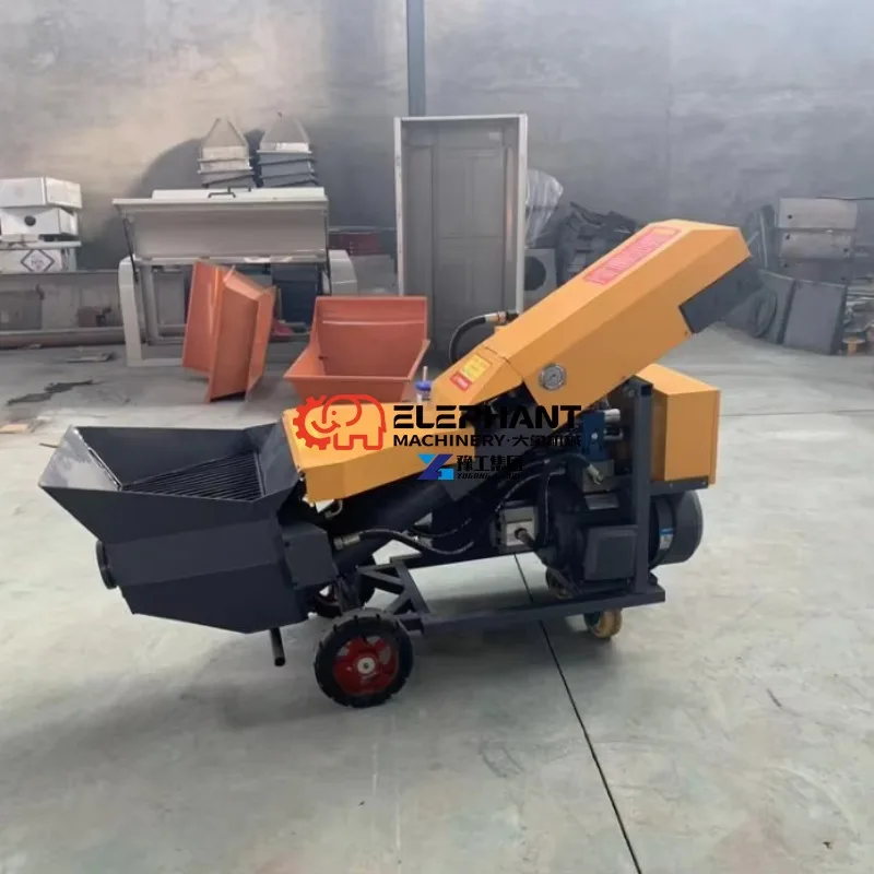 Hot Sale Good Quality Pouring Pump Fine Stone Concrete Conveying Equipment  Electric Inclined Secondary Pump