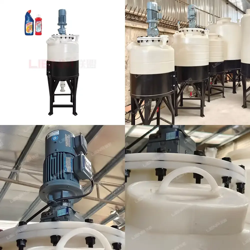 

Factory 100l Polypropylene Mixing Plastic Mixer tank Double Wall Plastic Mixing tank