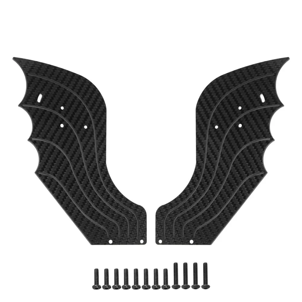 Carbon Fiber Tail Wing para RC Car, spoile traseiro, peças de atualização, acessórios, Arrma, 1, 7, Limitless